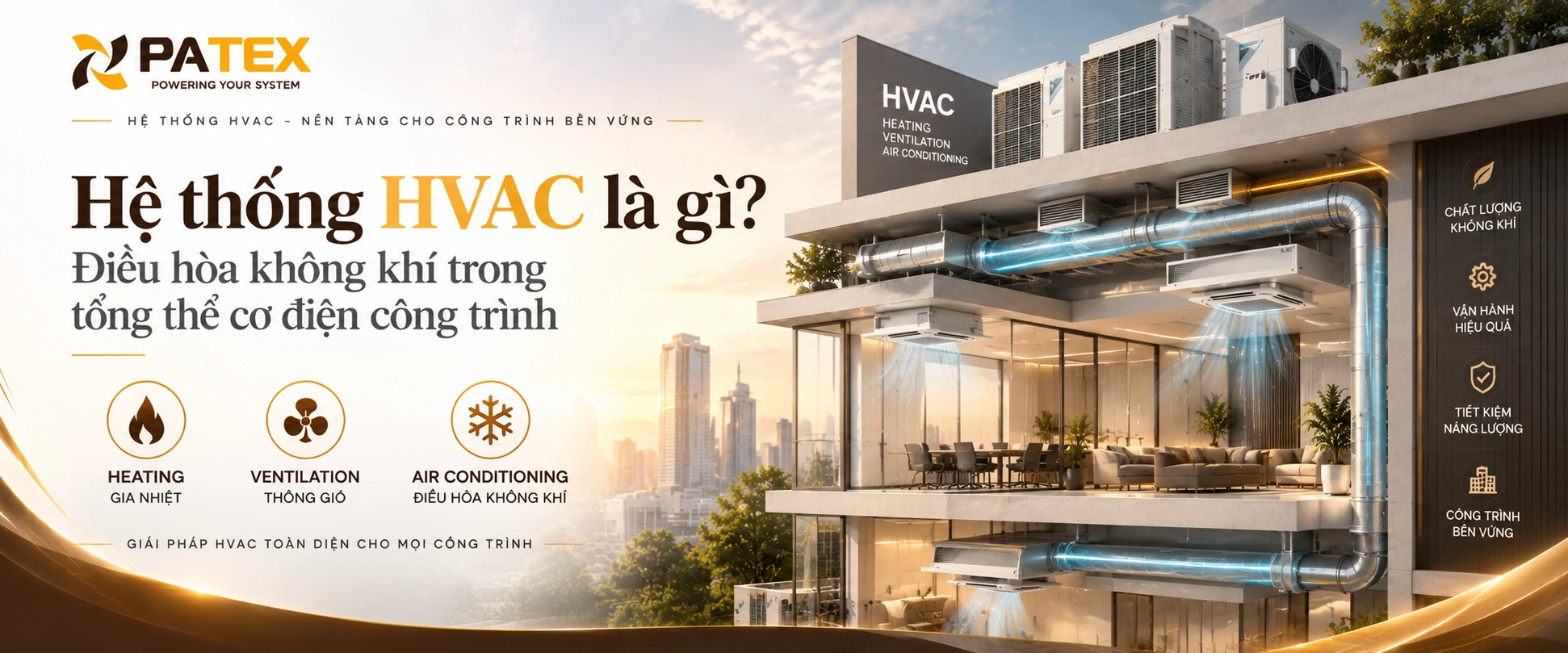 Hệ thống HVAC là gì Điều hòa không khí trong tổng thể cơ điện công trình
