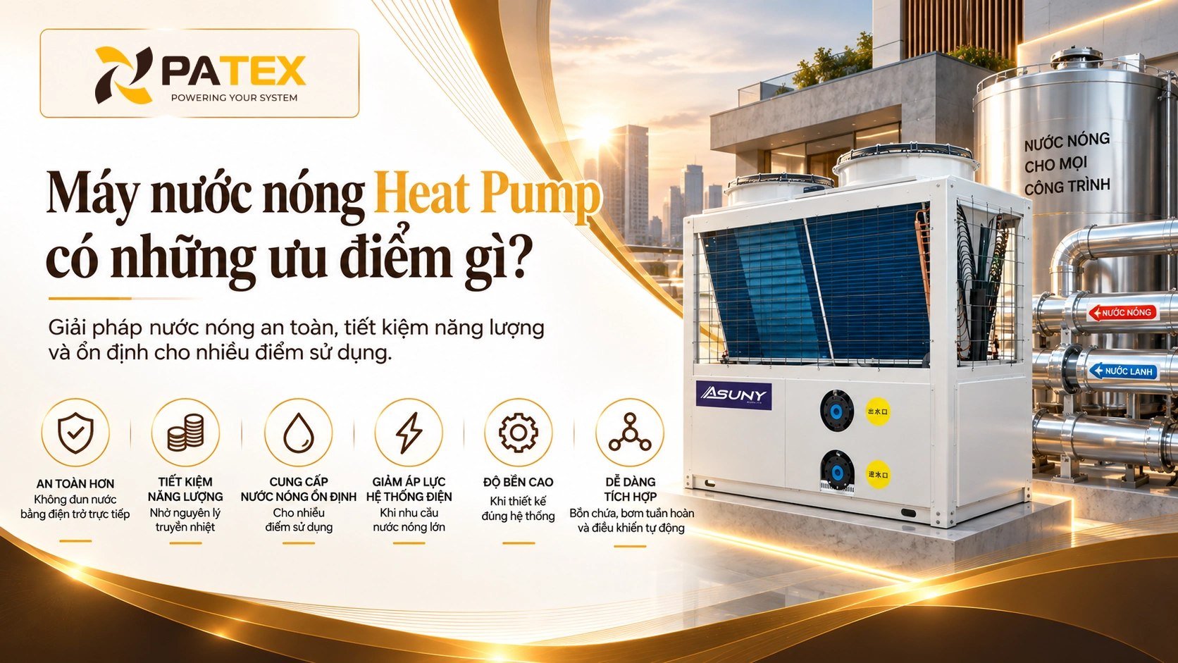 Máy nước nóng Heat Pump có những ưu điểm gì