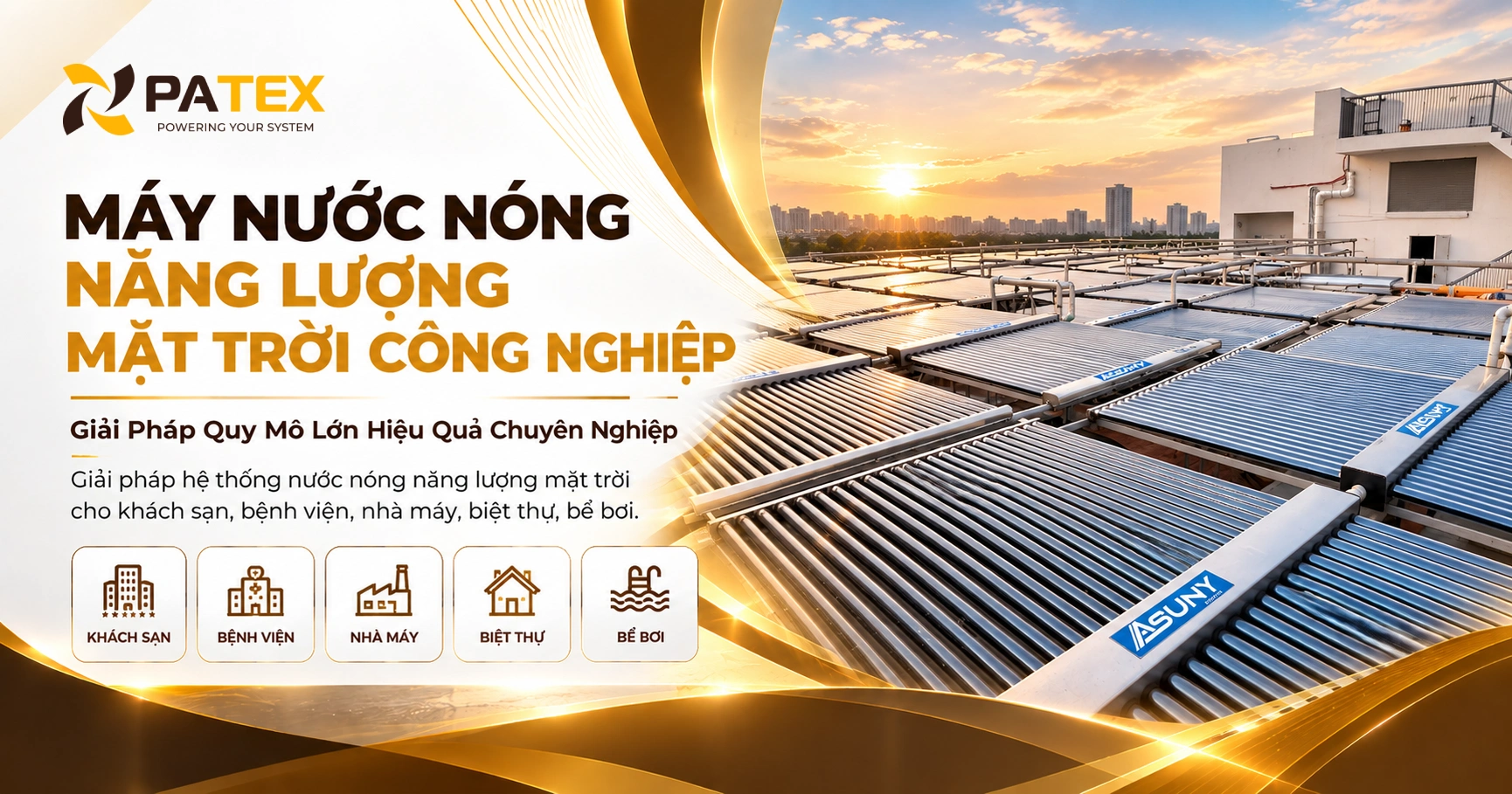 Máy Nước Nóng Năng Lượng Mặt Trời Công Nghiệp - Giải Pháp Quy Mô Lớn Hiệu Quả Chuyên Nghiệp dd