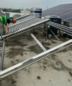 Máy bơm nhiệt nước nóng năng lượng mặt trời thương mại ASUNY – Hệ thống 1.000–50.000 lít