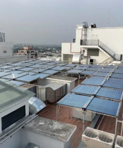 Máy bơm nhiệt nước nóng năng lượng mặt trời thương mại ASUNY – Hệ thống 1.000–50.000 lít