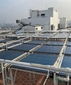 Máy bơm nhiệt nước nóng năng lượng mặt trời thương mại ASUNY – Hệ thống 1.000–50.000 lít